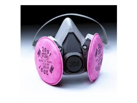 Half Facepiece Respirator Assembly 6291/07002(AAD), Medium, with 3M™ Particulate Filters 2091/07000(AAD), P100