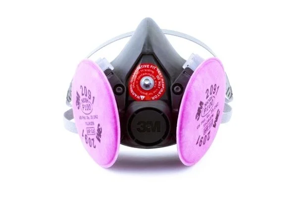 Probed Reusable Respirator Assembly 6300Q, Large