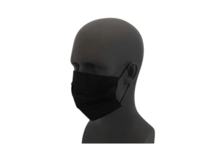 Black Pleated Face Mask - 182050BKW