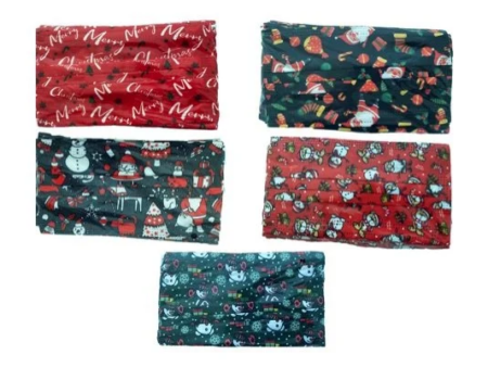 Christmas Pleated Face Mask - 182040X