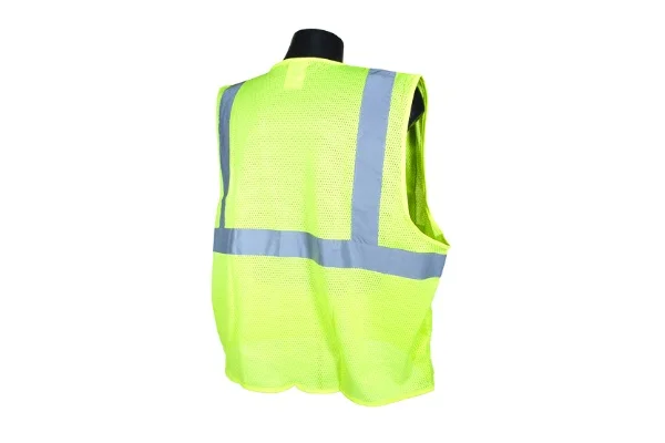 SV2Z ECONOMY TYPE R CLASS 2 SAFETY VEST WITH ZIPPER - Image 2