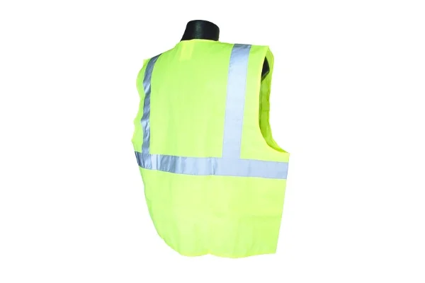 SV2Z ECONOMY TYPE R CLASS 2 SAFETY VEST WITH ZIPPER - Image 4