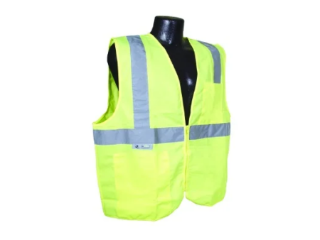 SV2Z ECONOMY TYPE R CLASS 2 SAFETY VEST WITH ZIPPER