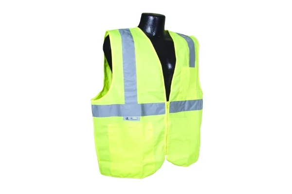 SV2Z ECONOMY TYPE R CLASS 2 SAFETY VEST WITH ZIPPER