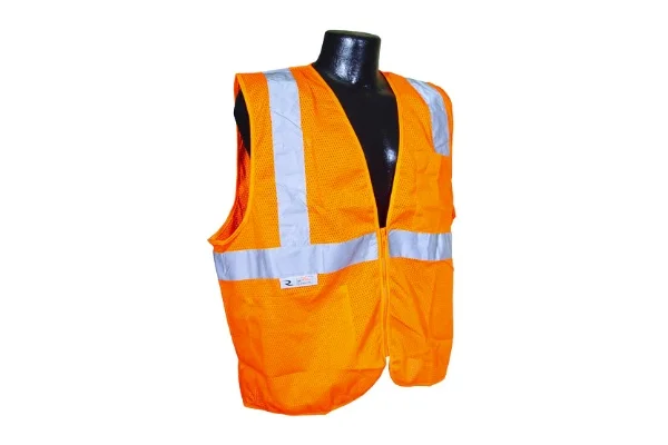 SV2Z ECONOMY TYPE R CLASS 2 SAFETY VEST WITH ZIPPER - Image 7