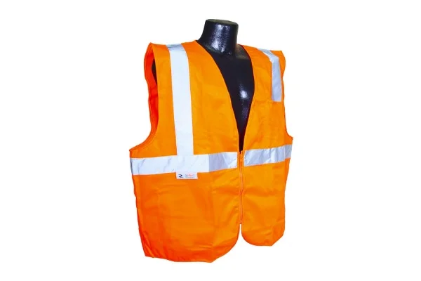 SV2Z ECONOMY TYPE R CLASS 2 SAFETY VEST WITH ZIPPER - Image 5