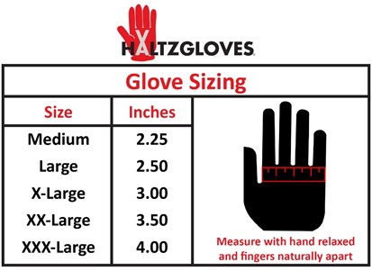 HALTZGLOVES Size Chat