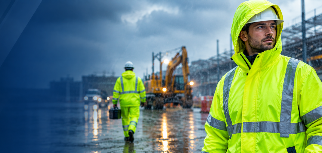 High-Visibility Rainwear for Wet-Weather Work